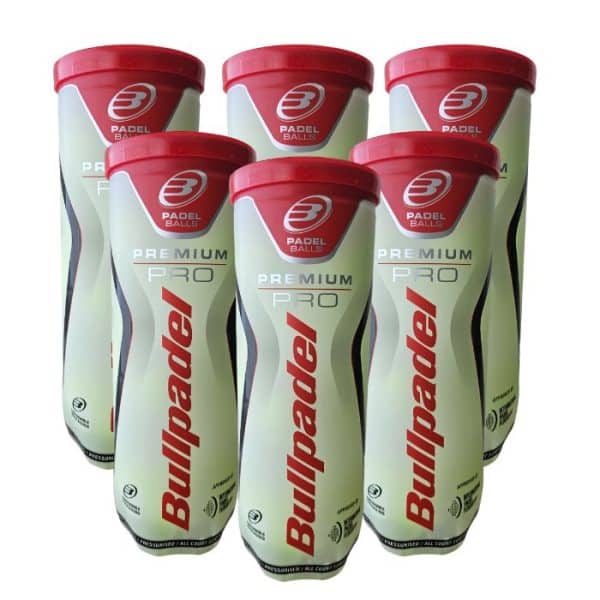 Pack de 6 Botes de Pelotas Bullpadel Premium Pro Pack de 6 Botes de Pelotas Bullpadel Premium Pro