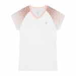 Camiseta K-Swiss Hypercourt Blanca/Rosa Mujer