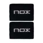 Blíster 2 Muñequeras NOX Negro/Blanco de pádel
