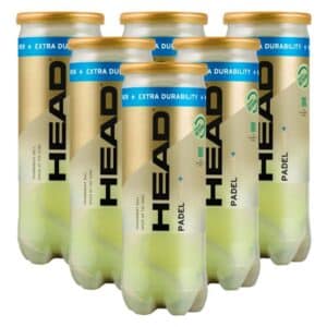 Pack 6 Botes de Pelotas HEAD Padel Pro+