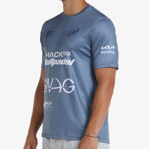 Camiseta Bullpadel Mirar Paquito Navarro Azul