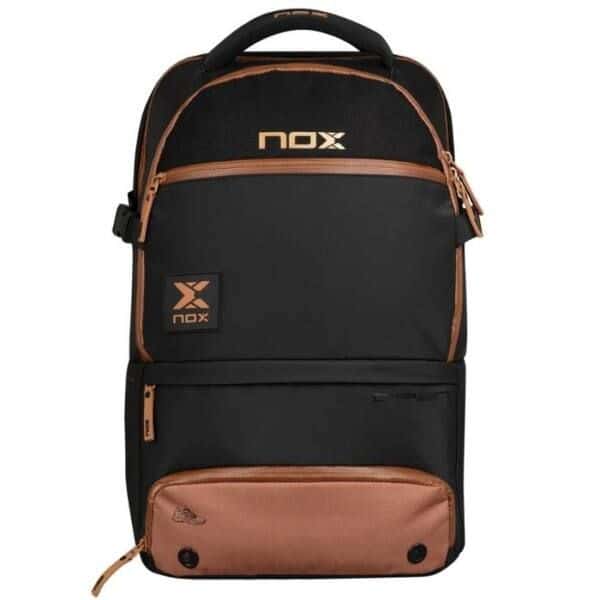 Mochila NOX Open series 2024 negra y marrón Mochila NOX Open series 2024 negra y marrón