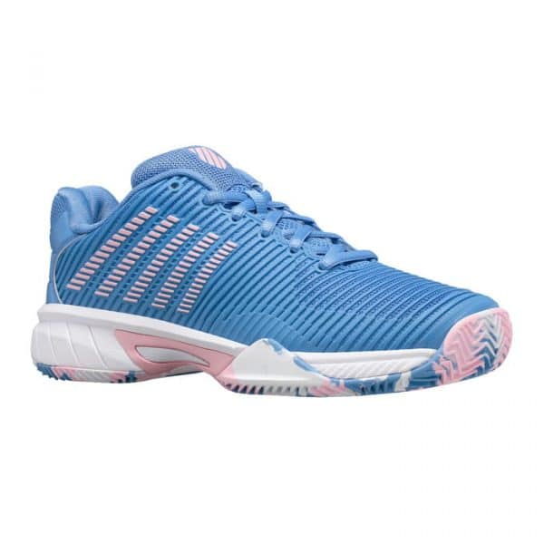 Zapatillas K-Swiss Hypercourt Express azul y rosa
