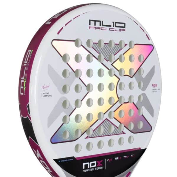 Detalle de la Pala NOX ML10 Pro Cup SIlver