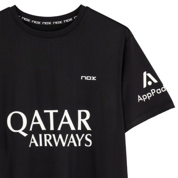 Detalle de la Camiseta Oficial NOX Agustín Tapia Negra