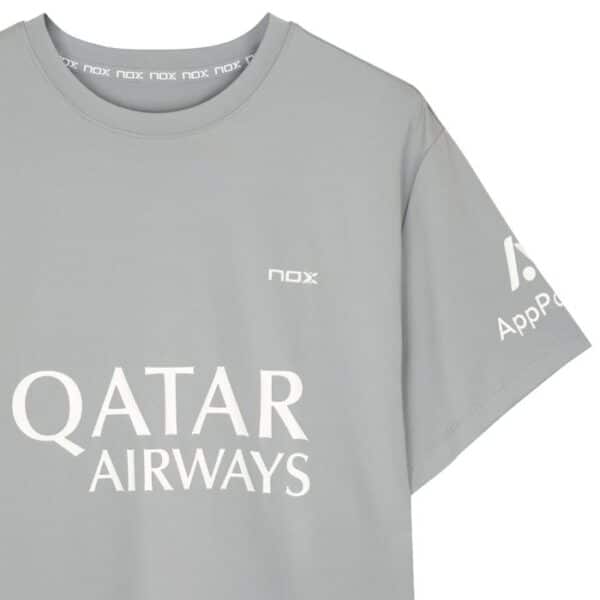 Detalle de la Camiseta Oficial NOX Agustín Tapia Gris