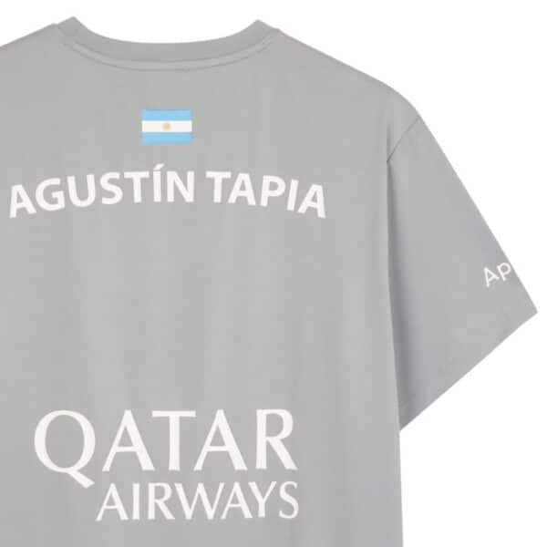 Detalle de la Camiseta Oficial NOX Agustín Tapia Gris