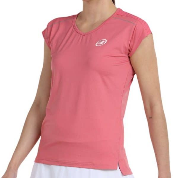 Lateral Camiseta Bullpadel Eleva Rosa