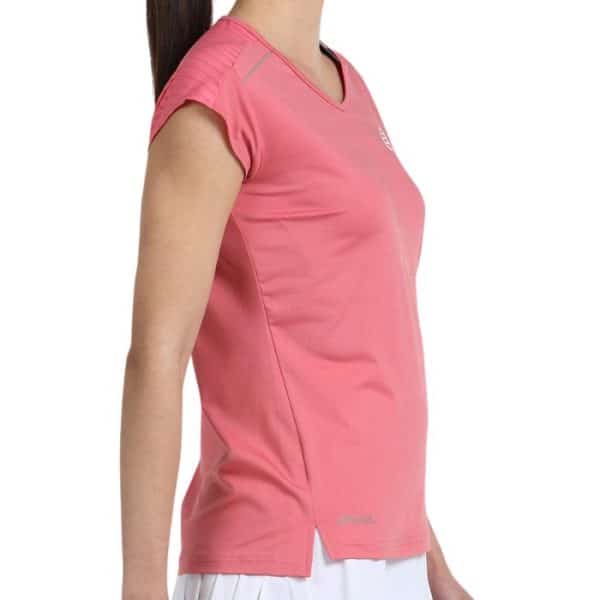 Perfil Camiseta Bullpadel Eleva Rosa