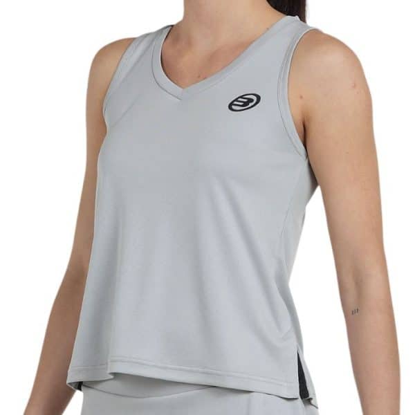 Lateral Camiseta de tirantes Bullpadel Diles Gris Perla