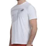 Lateral Camiseta Bullpadel Hombre Unale Blanca