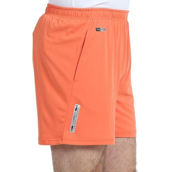 Perfil Short Bullpadel Hombre Afate Naranja
