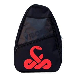 mochila bandolera vibora roja