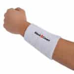 Muñequera Black Crown Larga Blanca