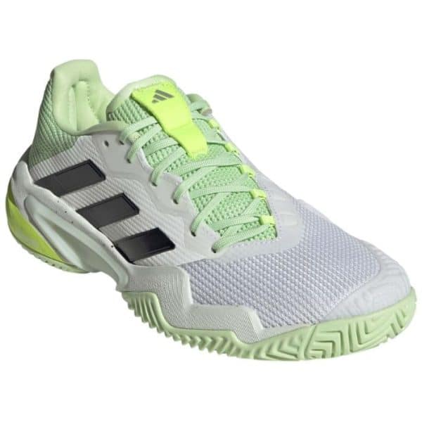 Zapatillas Adidas Barricade blancas y amarillas