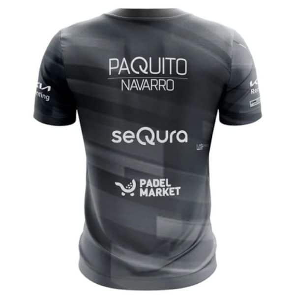 Camiseta Oficial Bullpadel Adula Paquito Navarro Negra