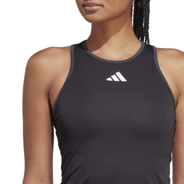 Camiseta Tirantes Adidas Negra Mujer