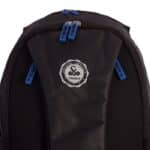 Detalle de la Mochila Vibora X Aniversario Negro/Azul