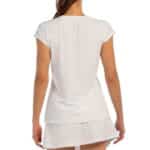 Camiseta blanca para mujer de Bullpadel