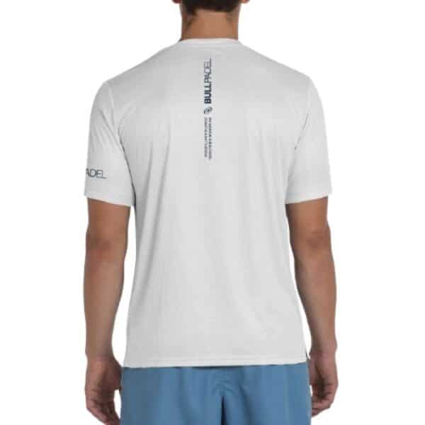 Camiseta blanca para hombre de Bullpadel