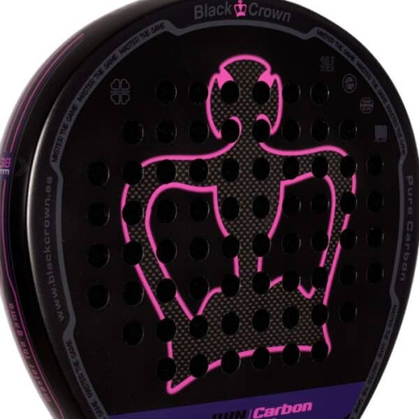 Black Crown plano pala pádel Win Carbon para hombre