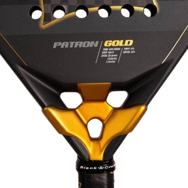 Black Crown puente pala de pádel hombre Patron Gold