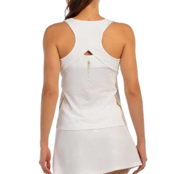 Camiseta blanca para mujer de Bullpadel