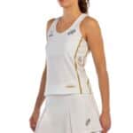 Camiseta de tirantes Bullpadel Acora blanca