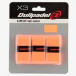 Blíster tres unidades overgrips lisos naranjas Bullpadel