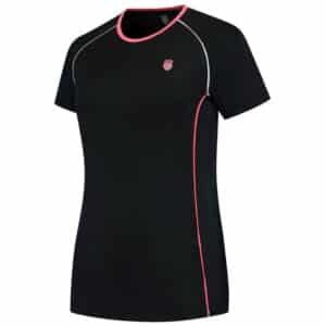 Camiseta negra Hypercourt Crew 4 K-Swiss mujer