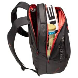 Interior de la mochila para pádel HEAD de Arturo Coello