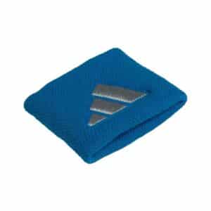 Muñequeras pequeñas de Adidas color azul logo gris