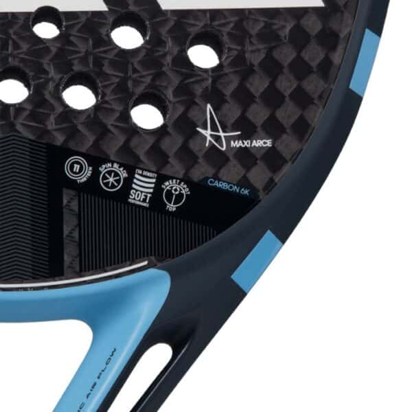Detalle de la Pala Adidas Cross It Carbon de Maxi Arce