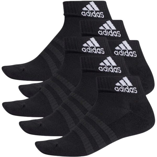 Calcetines Adidas cortos color negro - Pack 6 pares