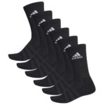 Pack 6 pares calcetines Adidas largos negros