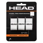 Blíster 3 Overgrips HEAD Padel Pro Perforados Blancos