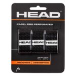 Blíster 3 Overgrips HEAD Padel Pro Perforados Negros