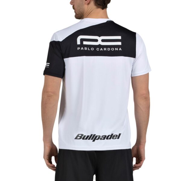 Camiseta Bullpadel Entrenamiento Pablo Carbona 26V Blanca 2026