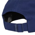 Detalle de la Gorra Adidas Bball 3S NL Azul Marino/Naranja