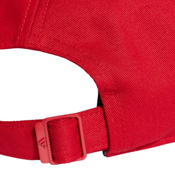 Detalle de la Gorra Adidas Bball 3S NL Rojo/Amarillo