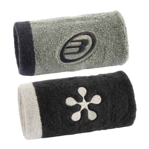 Muñequeras Bullpadel Premier Padel BPMUPMR2607 Kaki / Negro
