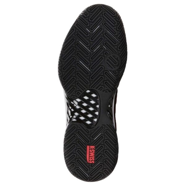 Suela de las Zapatillas K-Swiss Express Light 3 Padel Negras/Rojas