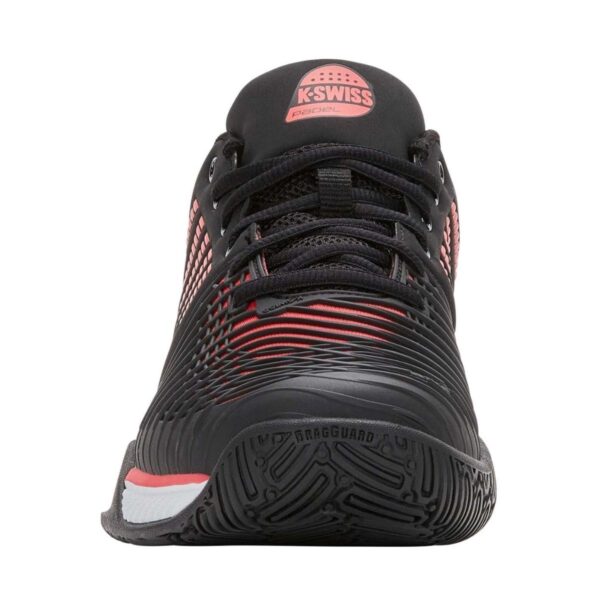 Detalle de las Zapatillas K-Swiss Express Light 3 Padel Negras/Rojas