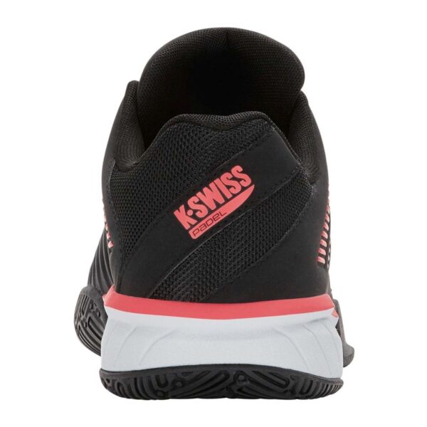 Detalle de las Zapatillas K-Swiss Express Light 3 Padel Negras/Rojas