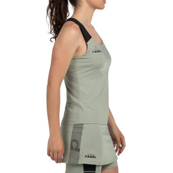 Camiseta de tirantes Bullpadel Pirac Eucalipto W Premier Padel 2026