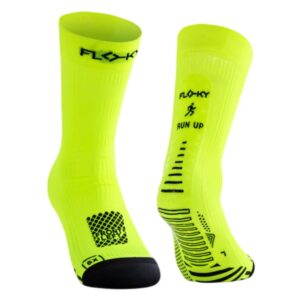 Calcetines Floky Run Up Medium Amarillo Flúor