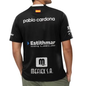 Camiseta Bullpadel Oficial Pablo Cardona Negra