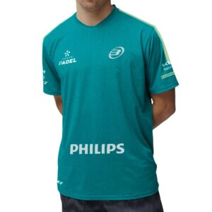 Camiseta Oficial Bullpadel Montse Di Nenno Verde Azulado