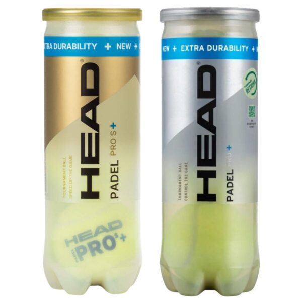 Bipack Pelotas HEAD Padel Pro y Padel Pro S+