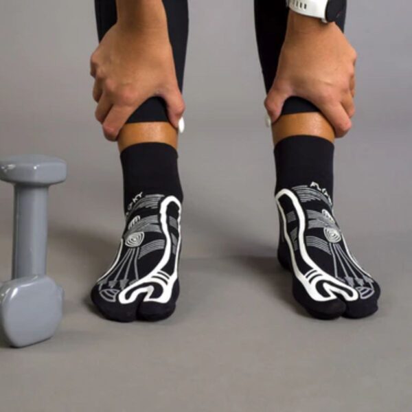 Calcetines Floky Functional Blanco/Plata